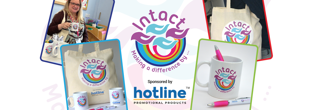 Intact: Branded Mugs, Bags and Pens for a Community Charity in Preston